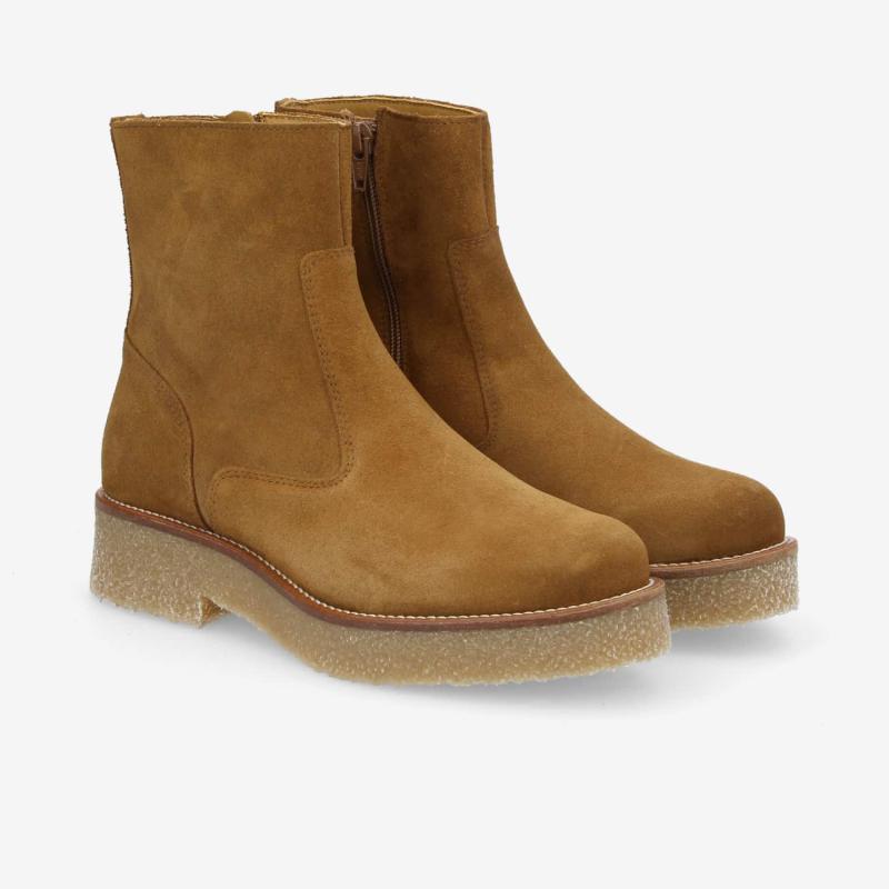 DORA BOOTS W - SUEDE - CUOIO